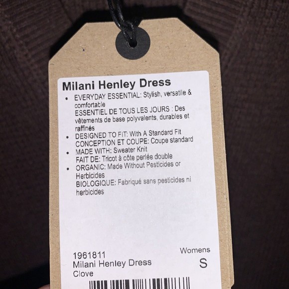 Womens Size S Prana Milani Henley Sweater Dress Brown NWT - Picture 4 of 6